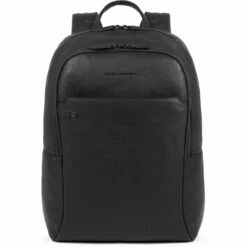 Piquadro Black Square Mochila Piel 44 Cm Compartimento Para Portatíl