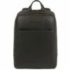 Piquadro Black Square Mochila Piel 39 Cm Compartimento Laptop