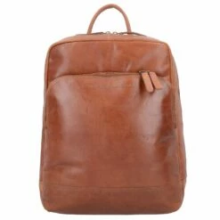 Antique Buff Mack Mochila Piel 40 Cm Compartimento Para Portatíl